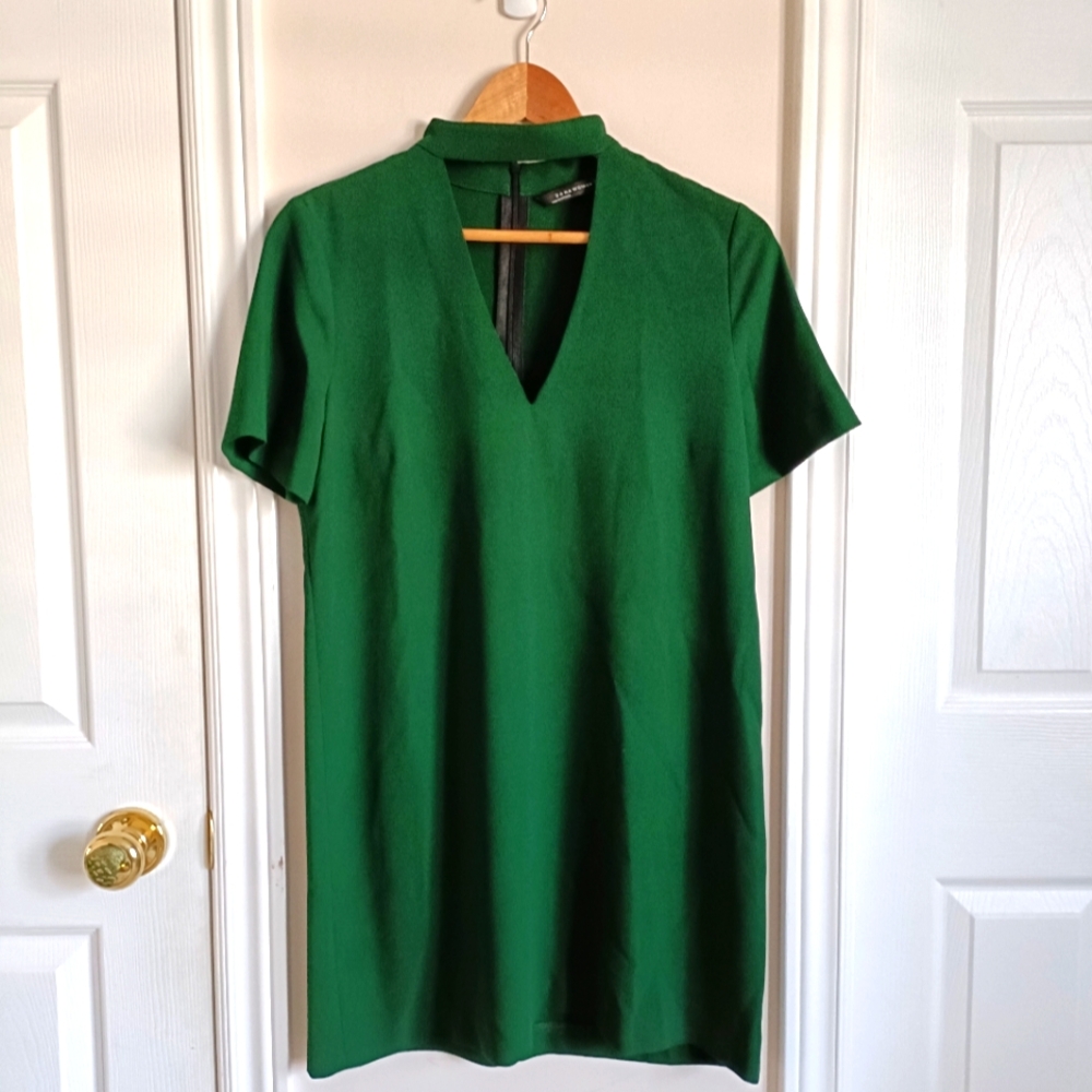 Cut-out V-neck Dress